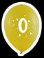 Globos 30 cm diámetro Bolsa-solapa 10 unidades surtido Número 0 GRAN FESTIVAL