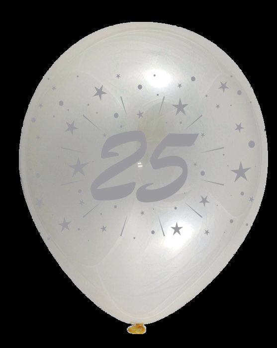 GLOBOS PLATA 28 CM Ø BOLSA-SOLAPA 10 UNIDADES 25 ANIVERSARI | GRAN FESTIVAL ,S,A, | 1 UNIDAD | 8421332506909