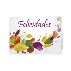 MINI CARD HOJAS FELICIDADES | ARGUVAL, S,L, | ENVASE 25 UDS. UNIDAD | 8421363448674