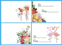 TARJETA + SOBRE DETALLES 100 UNIDADES SURTIDAS | ARGUVAL, S,L, | ENVASE 100 UDS. UNIDAD | 8421363468290