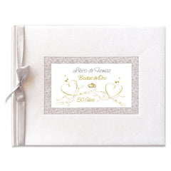 LIBRO DE FIRMAS BODAS ORO CORAZONES | ARGUVAL, S,L, | 1 UNIDAD | 8421363473898