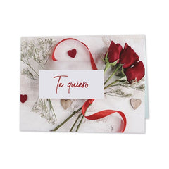 EXPOSITOR 25 TARJETAS MINI CARD ROSAS TE QUIERO 90X66MM | ARGUVAL, S,L, | ENVASE 25 UDS. UNIDAD | 8421363477254
