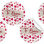 Rollo 250 Etiquetas Redondas Corazones Te Quiero en Rojo Marca Arguval