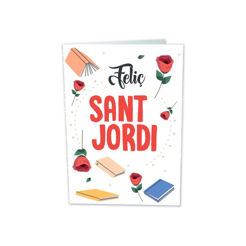 POSTAL SANT JORDI LETRAS Y ROSA MODELO 1 | ARGUVAL, S,L, | ENVASE 10 UDS. UNIDAD | 8421363479401