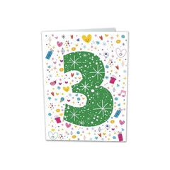 TARJETA FELICITACION 3 AÑOS BUSQUETS 6U | ARGUVAL, S,L | ENVASE 6 UDS. UNIDAD | 8421363491762