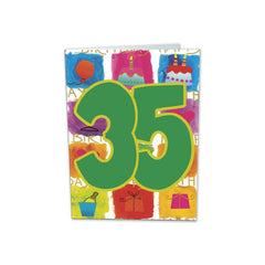 TARJETA FELICITACION 35 AÑOS BUSQUETS 6U | ARGUVAL, S,L | ENVASE 6 UDS. UNIDAD | 8421363492080