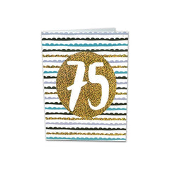TARJETA FELICITACION 75 AÑOS BUSQUETS 6U | ARGUVAL, S,L | ENVASE 6 UDS. UNIDAD | 8421363492196