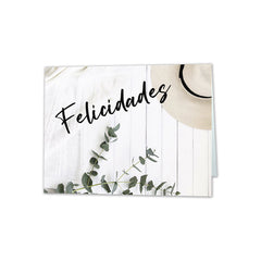 MINI CARD SOMBRERO FELICIDADES | ARGUVAL, S,L, | ENVASE 25 UDS. UNIDAD | 8421363492325