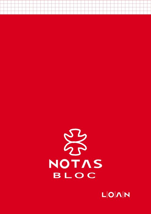 Bloc Espiral Estándar Liso 80H 90g | Loan Industrias Graficas | Cartón | Formato Estándar | Pack 10 Unidades