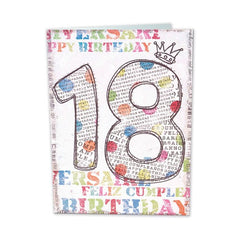TARJETA GIGANTE 18 AÑOS CON TEXTO INTERIOR BUSQUETS 6U | ARGUVAL, S,L | ENVASE 6 UDS. UNIDAD | 8422831257002