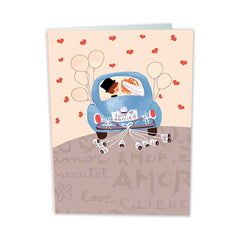 TARJETA GIGANTE BODA CON TEXTO INTERIOR BUSQUETS 6U | ARGUVAL, S,L | ENVASE 6 UDS. UNIDAD | 8422831421540