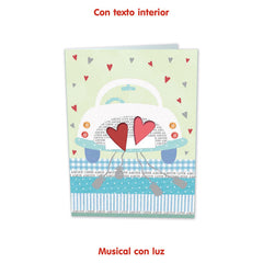 TARJETA MUSICA Y LUZ CORAZONES BUSQUETS 3U B03438429640 | ARGUVAL, S,L | 1 UNIDAD | 8422831422165