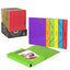 Paq/5 carpeta fº carton gomas y solapas rosa luz