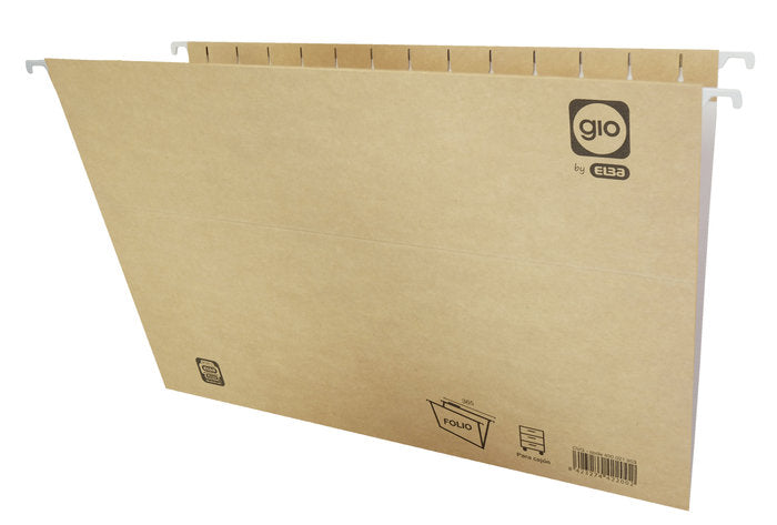 CARPETA COLGANTE FOLIO KRAFT BICOLOR GIO | 25 UNIDADES | (GIO)