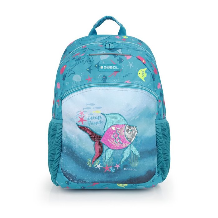 MOCHILA DOBLE ADAPTABLE A CARRO ACQUA | GABOL ESCOLAR