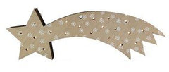 ESTRELLA BELEN NIEVE MADERA CON LUZ PILA INCL, 35X12CM | BELENES PUIG S,L, | 1 UNIDAD | 8425158100846