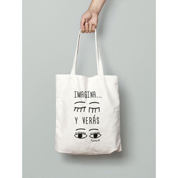 BOLSA DE TELA IMAGINA Y VERAS | YOSIQUESE SL