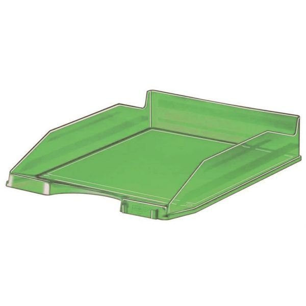 BANDEJA PLASTICO 93 APILABLE TRANSLUCIDA VERDE | 10 UNIDADES | (FAIBO)