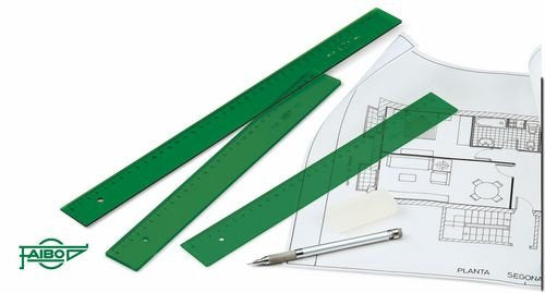 REGLA FAIBO 50CM VERDE 106 | 1 UNIDADES | (FAIBO)