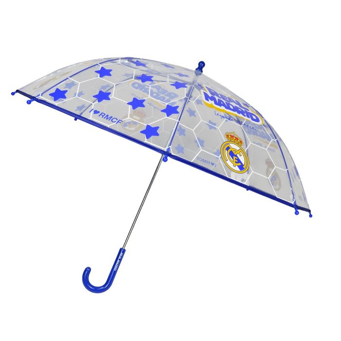 PARAGUAS MANUAL INFANTIL 48 CM TRANSPARENTE REAL MADRID | CYP | 1 UNIDAD | 8426842109206