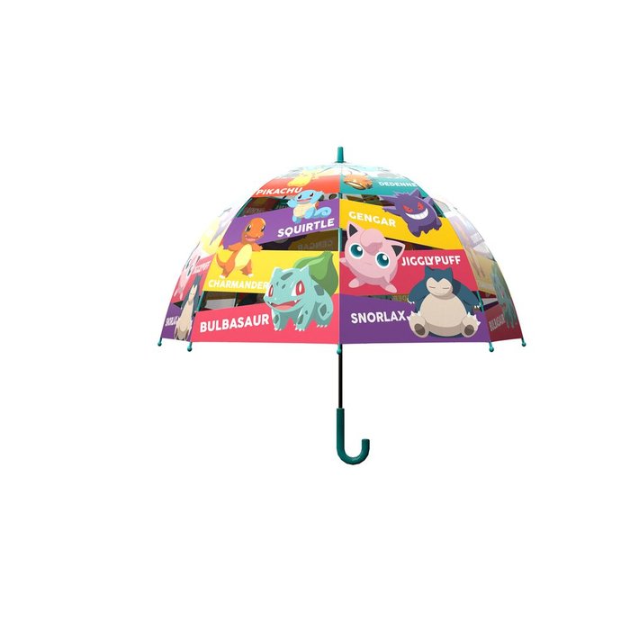 PARAGUAS MANUAL INFANTIL TRANSARENTE BURBUJA 48CM POKEMON | CYP | 1 UNIDAD | 8426842111155