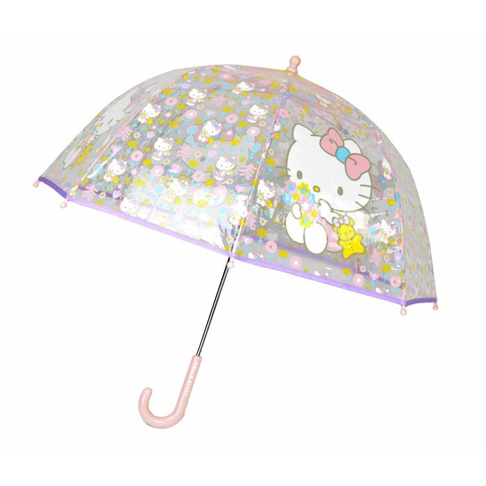 PARAGUAS MANUAL INFANTIL TRANSP, BURBUJA 48 CM HELLO KITTY | CYP | 1 UNIDAD | 8426842111803