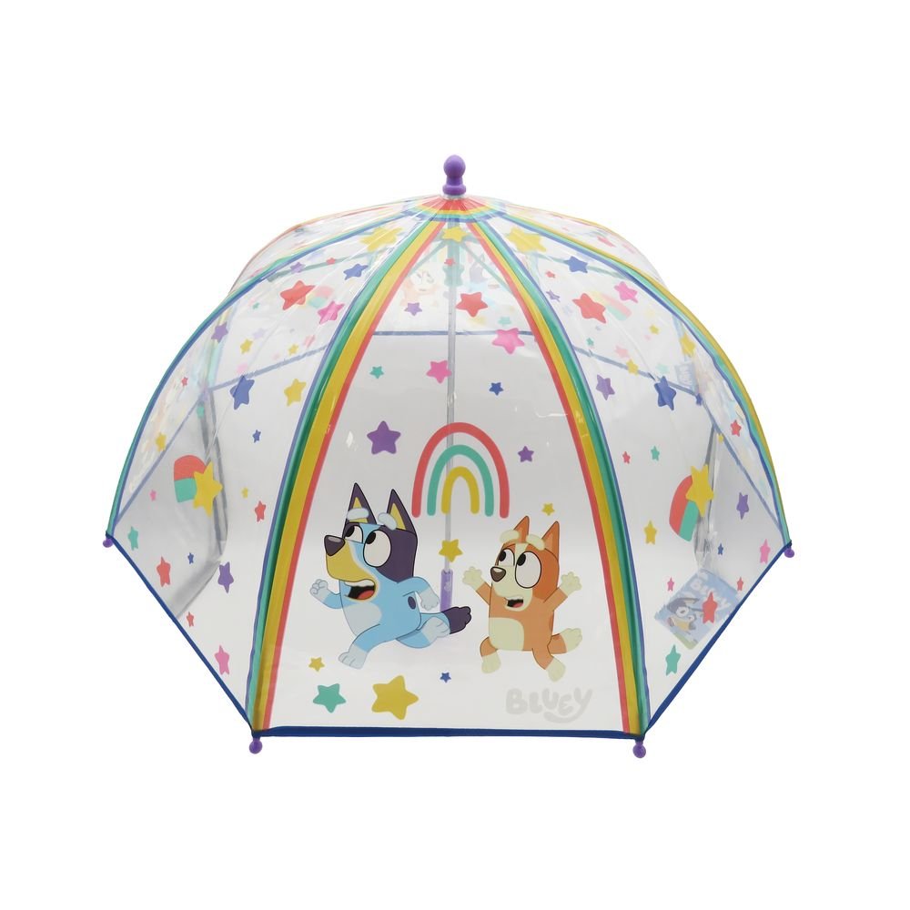 PARAGUAS MANUAL INFANTIL TRANSPARENTE BURBUJA 48 CM BLUEY | CYP | 1 UNIDAD | 8426842119168