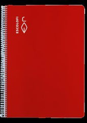 Bloc Espiral A4 Liso 50H 90g | Escolofi | Cartón | Formato A4 | Pack 5 Unidades