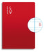 Libretas A4 50H 70G Pauta 3.5 Rojo Escolofi Pack 10