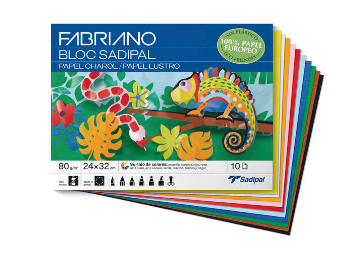 Bloc Espiral Estándar Liso 10H 90g | Sadipal | Cartón | Formato Estándar | Pack 10 Unidades