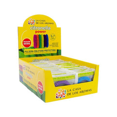 EXPOSITOR 42U PULSERA CITRONELA COLETERO COLORES SURTIDAS | CASA AROMAS/FLOR DE MAYO | ENVASE 42 UDS. UNIDAD | 8428390046408