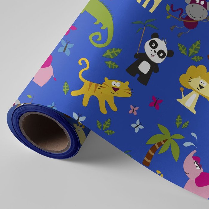 BOBINA REGALO 31CM 2KG INFANTIL JUNGLA | WONDER WRAPPER | 1 UNIDAD | 8429640002229