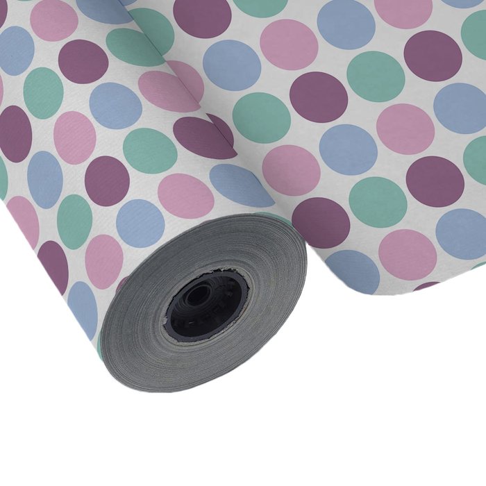 PAPEL REGALO BOBINA 62CM 4K TODO AÑO CIRCULOS DE COLORES | WONDER WRAPPER | 1 UNIDAD | 8429640022623