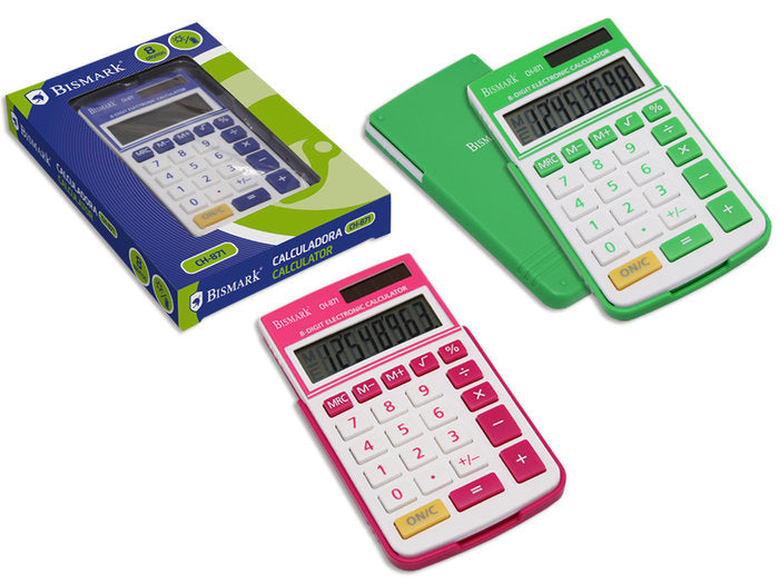 CALCULADORA 8 DIGITOS BISMARK | 1 UNIDADES | (POESSA BISMARK BASICO)