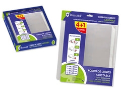 FORRALIBROS AJUSTABLE 30*55 PACK 4+1 BISMARK BLISTER | 12 UNIDADES | (POESSA BISMARK BASICO)