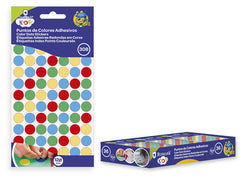 PUNTOS DE COLORES ADHESIVOS 12MM 4X77 UNIDADES GOMETS | 24 UNIDADES | (POESSA BISMARK BASICO)