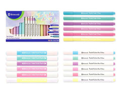 Set 18 Rotuladores Escritura Pastel | Poessa Bismark Basico | Pack 1 Unidades
