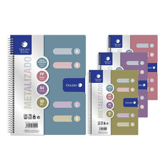 Bloc Espiral Estándar Liso 90g | Poessa | Polipropileno | Formato Estándar | Pack 1 Unidades