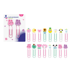 SET 2 CLIPS DECORADOS | 24 UNIDADES | (POESSA BISMARK GIFT)