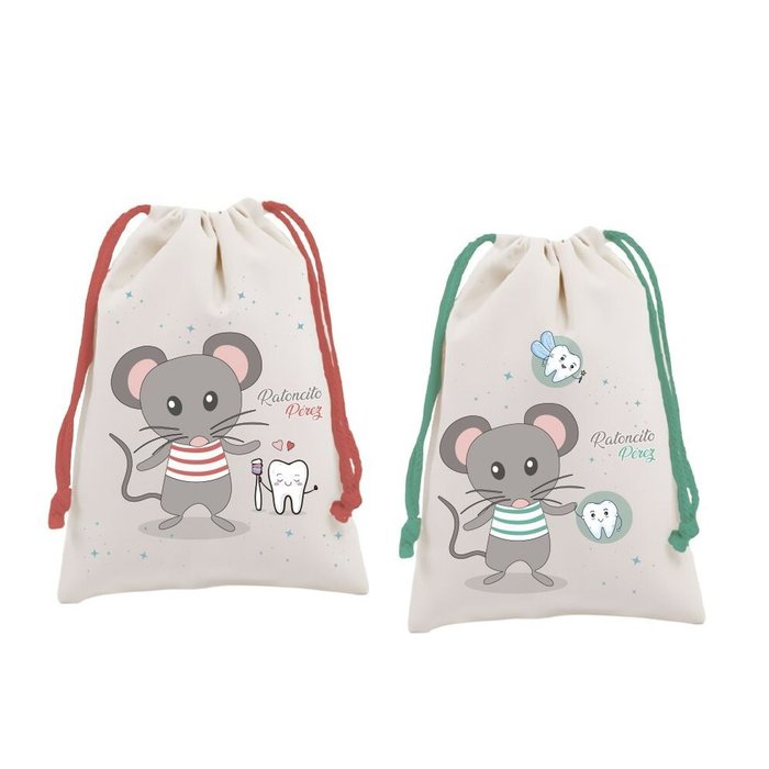 RATONCITO PEREZ BOLSA GUARDA DIENTES | POESSA BISMARK GIFT | ENVASE 12 UDS. UNIDAD | 18430173334678