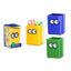 Expositor 12 cubiletes papelera reciclaje Ojitos POESSA BISMARK GIFT