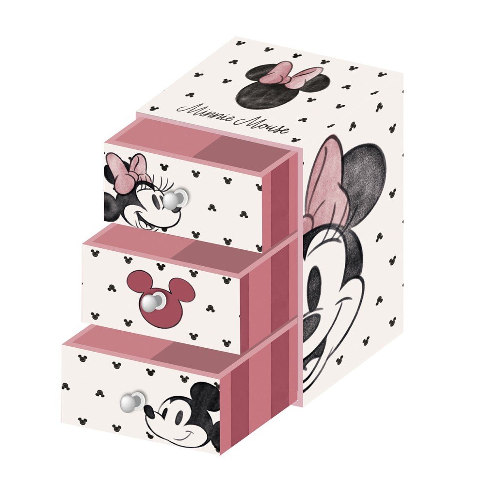 CAJITA ALMACENAJE CON CAJONES MINNIE 9,5X7X15CM | ARDITEX | 1 UNIDAD | 8430957175193
