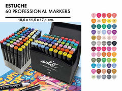 ESTUCHE LUXURY CANVAS GAMA ARTIST 60 COLORES | ROYMART