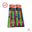 PAQ 160 NOTAS SEÑALADORAS LINEAS ACETATO TRANSPARENTE COLORES SURTIDOS