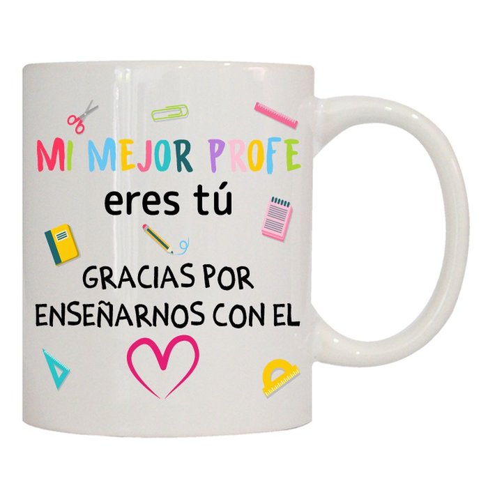 TAZA CERAMICA MI MEJOR PROFE ERES TU | ROYMART | 1 UNIDAD | 8431234191684