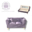 Mini Sofa Secret & Seat Joyero Light Purpule ROYMART