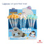 Exp.36 Lapices 3D con Goma Borrar Pinguin Ocean Roymart
