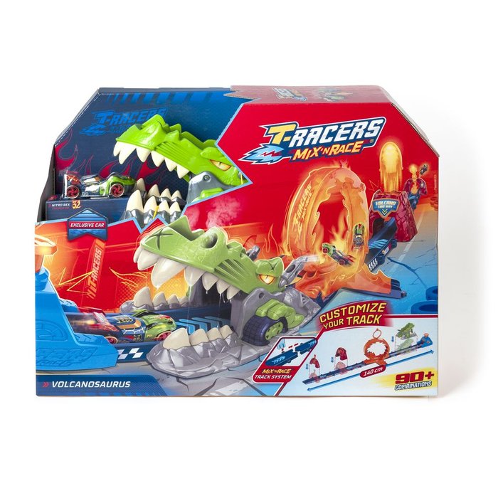 SET DE JUEGO T-RACERS S VOLCANOSAURUS | T-RACERS | 1 UNIDAD | 8431618035375