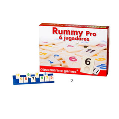 JUEGO RUMMY PRO 6 JUGADORES | AQUAMARINE GAMES | 1 UNIDAD | 8432026201109