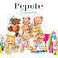Expositor 8 Pepote Original Verano Muñeco NINES D'ONIL